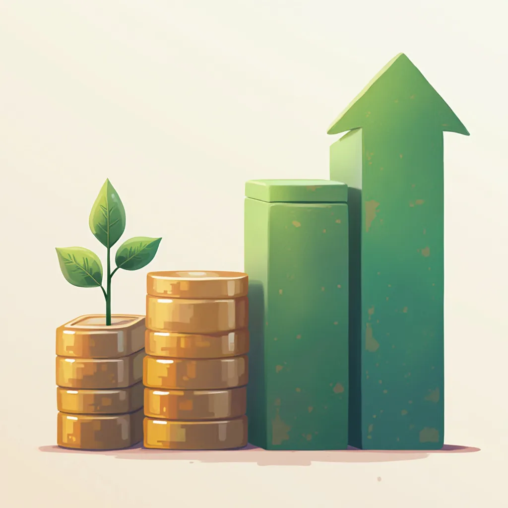 Icono de crecimiento de inversión