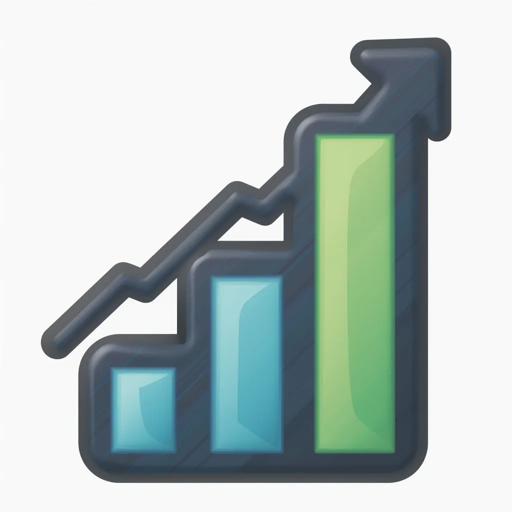 Icono de Crecimiento y Salida